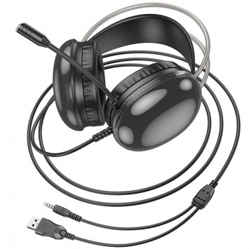 Накладні навушники Hoco W109 Rich gaming, Black - Провідні навушники - зображення 2 