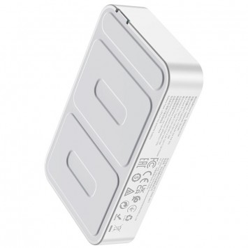 Портативний зарядний пристрій Power Bank Hoco Q10A Transparent PD20W з БЗУ 10 000 mAh, White - Портативні ЗП (ПоверБанки) - зображення 6 