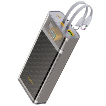 Портативное зарядное устройство Power Bank Hoco J104A Discovery Edition 22.5W with cable 20000 mAh, Gray - Портативные ЗУ (Power Bank) - изображение 1