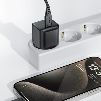 Зарядний пристрій для Айфон Acefast A77 mini PD30W GaN USB-C, Чорний - Мережеві ЗП (220 В) - зображення 4 