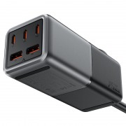 Зарядное устройство Acefast Z2 PD75W GaN (3*USB-C+2*USB-A), Серый