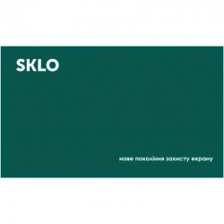 Антиковзний килимок SKLO для поклейки захисту екрану смартфонів (22x13 см), Зелений