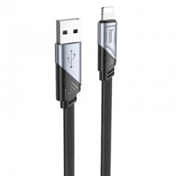 Дата кабель Hoco U119 Machine charging data USB to Lightning (1.2m), Чорний