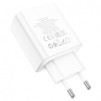 Зарядное для телефона Hoco C102A Fuerza QC3.0, Белый - Сетевые зарядные устройства (220 В) - изображение 2