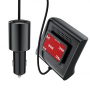 Зарядка в прикуриватель Acefast B8 digital display car HUB charger, Black