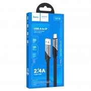 Дата кабель Hoco U119 Machine charging data USB to Lightning (1.2m), Black