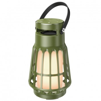 Блютуз колонка Hoco BS61 Wild fun outdoor campinh light, Olive Green