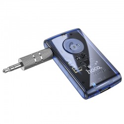 Bluetooth аудио ресивер Hoco E66 Transparent discovery edition, Dark blue