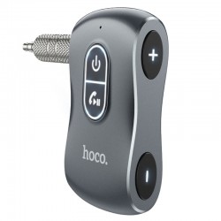 Bluetooth аудіо ресивер Hoco E73 Tour Car, Metal gray