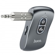 Bluetooth аудіо ресивер Hoco E73 Tour Car, Metal gray