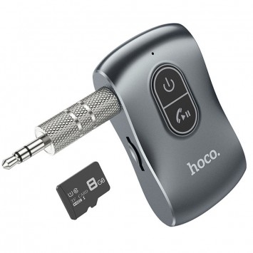 Bluetooth аудіо ресивер Hoco E73 Tour Car, Metal gray -  - зображення 4 