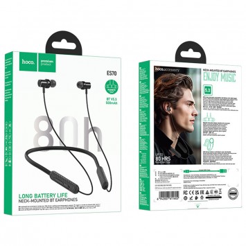 Bluetooth навушники Hoco ES70 Armour neck-mounted, Black - Bluetooth наушники - зображення 1 