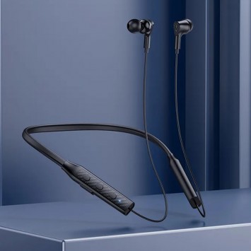 Bluetooth навушники Borofone BE59 Rhythm neckband, Black - Bluetooth наушники - зображення 1 