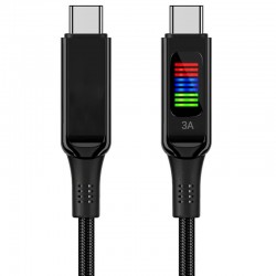 Дата кабелю Acefast C7-03 USB-C to USB-C zinc alloy, Чорний