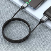 Дата кабель Hoco U128 Viking 2in1 USB/Type-C to Type-C (1m), Чорний