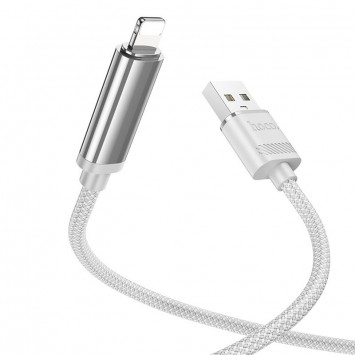 Дата кабель Hoco U127 Power USB to Lightning, Silver / Gray - Lightning - изображение 1