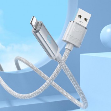 Дата кабель Hoco U127 Power USB to Lightning, Silver / Gray - Lightning - изображение 2