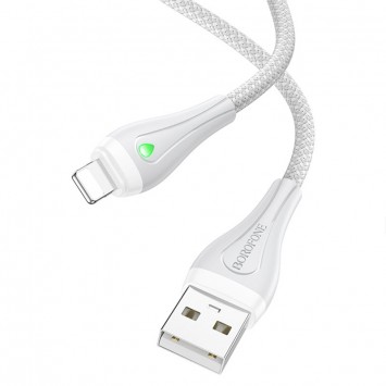 Дата кабель Borofone BX100 Advantage USB to Lightning, Gray - Lightning - изображение 1
