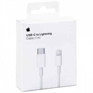 Кабель для Айфон USB-C to Lightning for Apple (AAA) (1m) (box), White - Lightning - изображение 1
