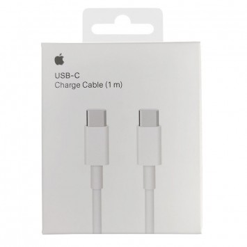 Дата кабель USB-C to USB-C for Apple (AAA) (1m) (box), White - Type-C кабели - изображение 1