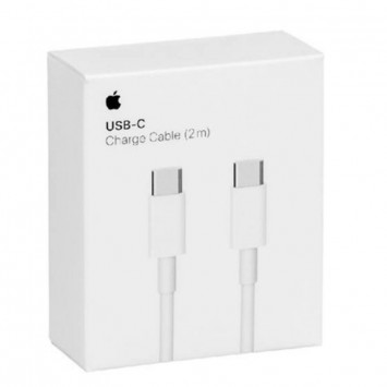 Дата USB-C кабель USB-C для Apple (AAA) (2m) (box), Білий - Type-C кабелі - зображення 2 