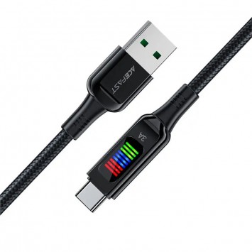 Дата кабель Acefast C7-04 USB-A to USB-C zinc alloy, Black - Type-C кабели - изображение 3