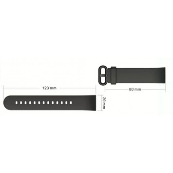 Ремінець для розумного годинника Redmi Watch 2 Lite, чорного кольору - Ремінці для годинників - зображення 2 
