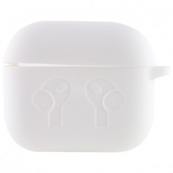 Силиконовый футляр для наушников AirPods 3, Белый / White - Apple AirPods - изображение 1