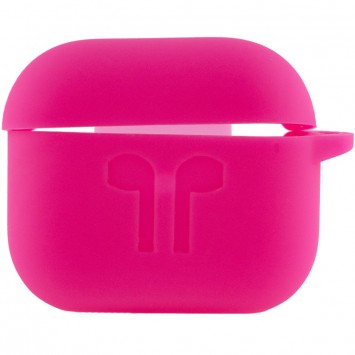Силиконовый футляр для наушников AirPods 3, Розовый / Shiny pink - Apple AirPods - изображение 1