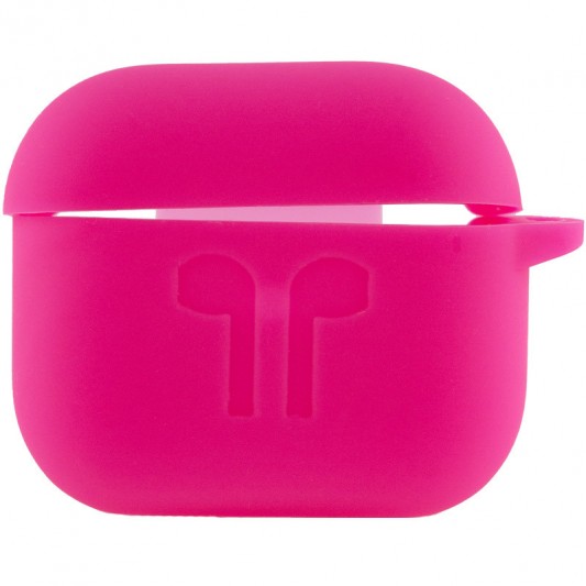 Силіконовий футляр для навушників AirPods 3, Рожевий / Shiny pink - зображення 1 
