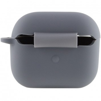 Силіконовий футляр для навушників AirPods 3, Сірий / Dark Gray - Apple AirPods - зображення 2 