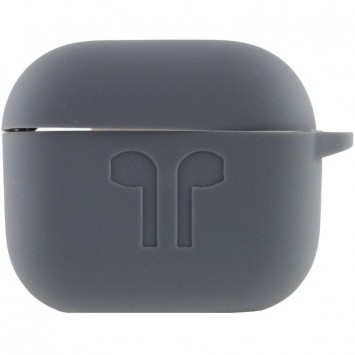 Силіконовий футляр для навушників AirPods 3, Сірий / Dark Gray - Apple AirPods - зображення 1 
