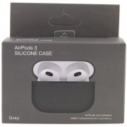 Силиконовый футляр для наушников AirPods 3, Серый / Gray