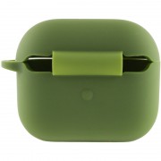 Силіконовий футляр для навушників AirPods 3, Зелений / Dark Olive