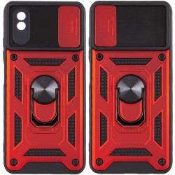 Ударопрочный чехол Camshield Serge Ring для Xiaomi Redmi 9A, Красный