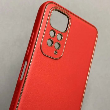 Кожаный чехол Xshield для Xiaomi Redmi Note 11 (Global) / Note 11S, Красный / Red - Xiaomi Redmi Note 11 (Global) / Note 11S - зображення 1 