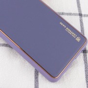 Кожаный чехол Xshield для Xiaomi Redmi Note 11 (Global) / Note 11S, Серый / Lavender Gray