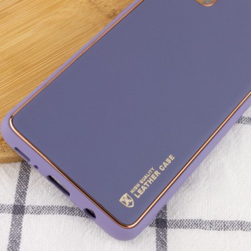 Кожаный чехол Xshield для Xiaomi Redmi Note 11 (Global) / Note 11S, Серый / Lavender Gray - Xiaomi Redmi Note 11 (Global) / Note 11S - изображение 1