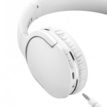 Накладні бездротові навушники Baseus Encok Wireless headphone D02 Pro (NGTD01030), White - Bluetooth наушники - зображення 2 