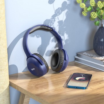 Накладні бездротові навушники Hoco W33 Art sount, Синій - Bluetooth наушники - зображення 2 