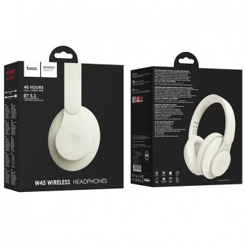 Накладні бездротові навушники Hoco W45 Enjoy, Milky White - Bluetooth наушники - зображення 3 