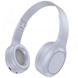 Накладні бездротові навушники Hoco W46 Charm, Light blue gray