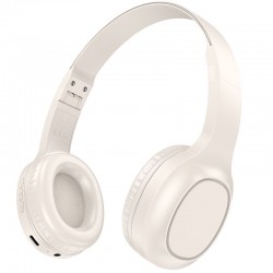 Накладні бездротові навушники Hoco W46 Charm, Milky White
