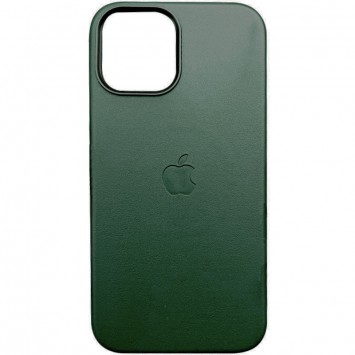 Шкіряний чохол Leather Case (AAA) з MagSafe and Animation для Apple iPhone 13 Pro (6.1"), Sequoia Green