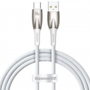 USB кабель Baseus Glimmer Series Fast Charging Data Cable USB to Type-C 100W 1m (CADH00040), Белый