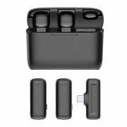 Мікрофон петличний для J13 Bluetooth 3in1 USB-C, Black