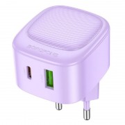 Блочок для зарядки Borofone BAS22A Fortune PD20W+QC3.0 (1C1A), Purple