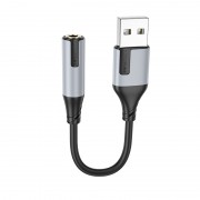 Переходник Borofone BV19 Creator USB to 3.5mm, Black