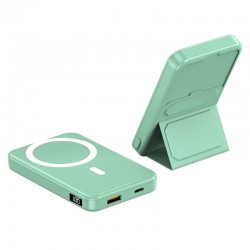 Портативное зарядное устройство Power Bank JJT-A27-1 PD20W+QC 22.5W с БЗУ 10000 mAh, Green