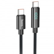 USB кабель Hoco U125 Benefit 100W Type-C to Type-C (1.2m), Черный